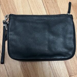 Banana Republic Black Leather Clutch. Never been used.
